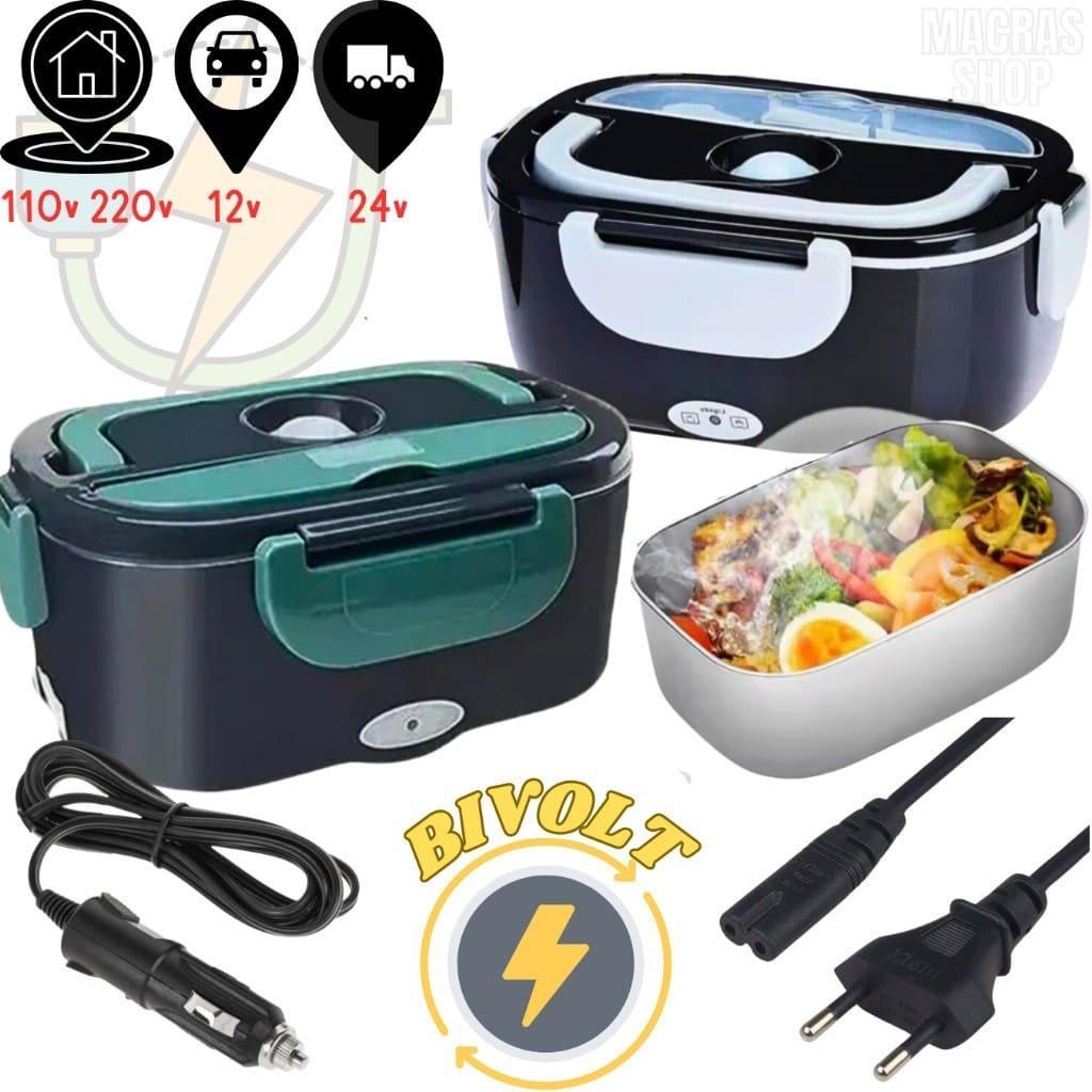 Marmita Elétrica Portátil AZENVA Dual Power