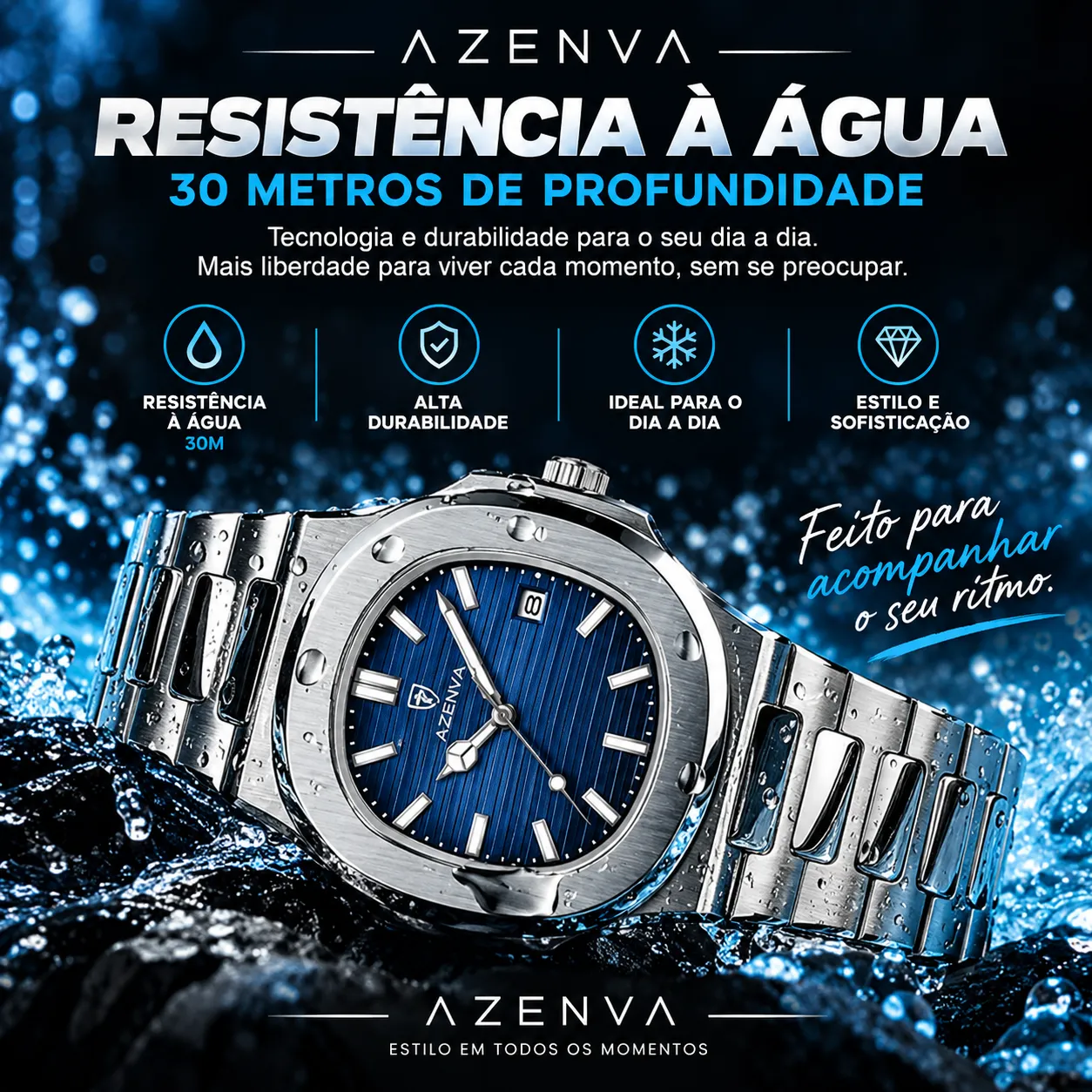 Relógio Masculino AZENVA